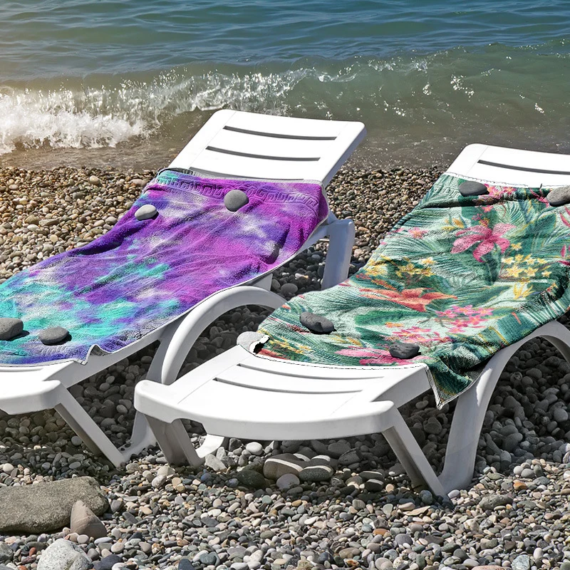 Strandtuch aus hautfreundlicher Mikrofaser mit kreativem Mustermix Skanto
