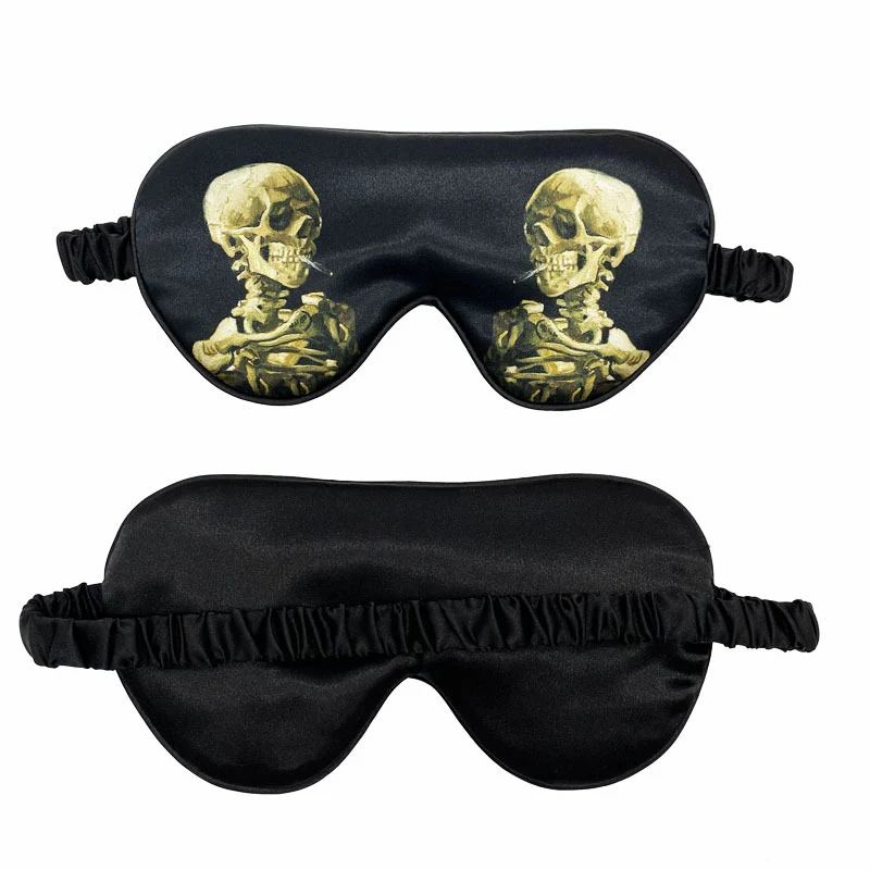 Unisex weiche ergonomische Schlafmaske mit konturiertem Augenbereich und verstellbarem Gummiband Skanto