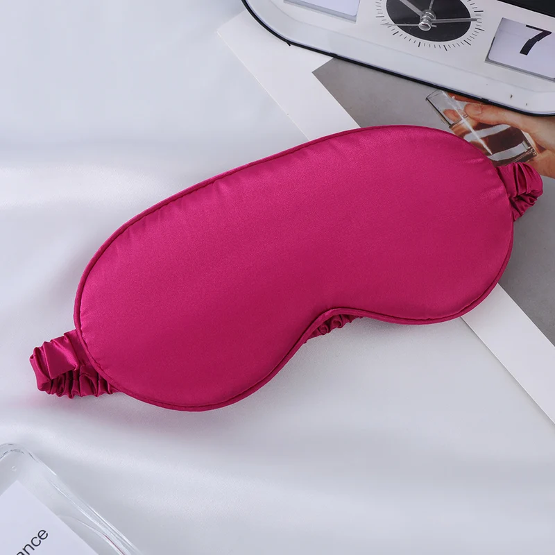 Unisex Nan Seiden-Schlafmaske mit ergonomischer Polsterung und verstellbarem Gummiband Skanto