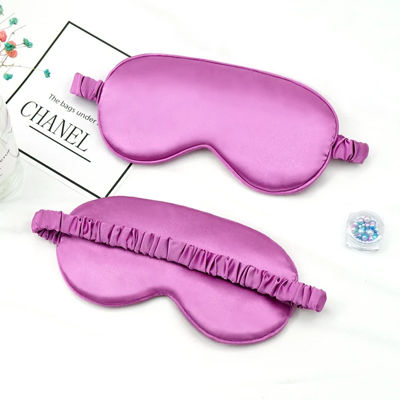 Unisex luxuriöse Satin-Augenmaske mit verstellbarem Gummiband und weicher Polsterung Skanto