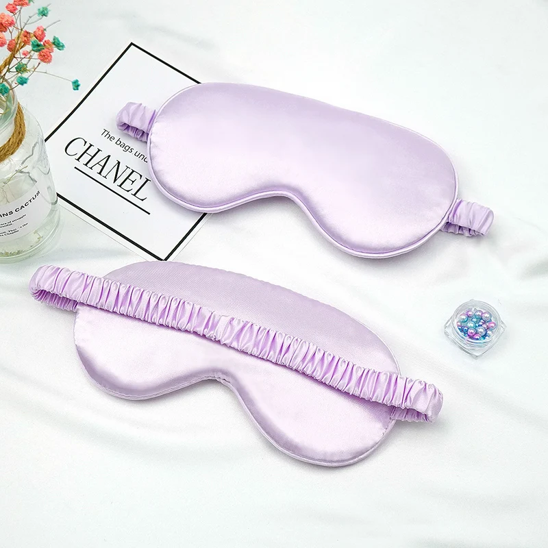 Unisex luxuriöse Satin-Augenmaske mit verstellbarem Gummiband und weicher Polsterung Skanto