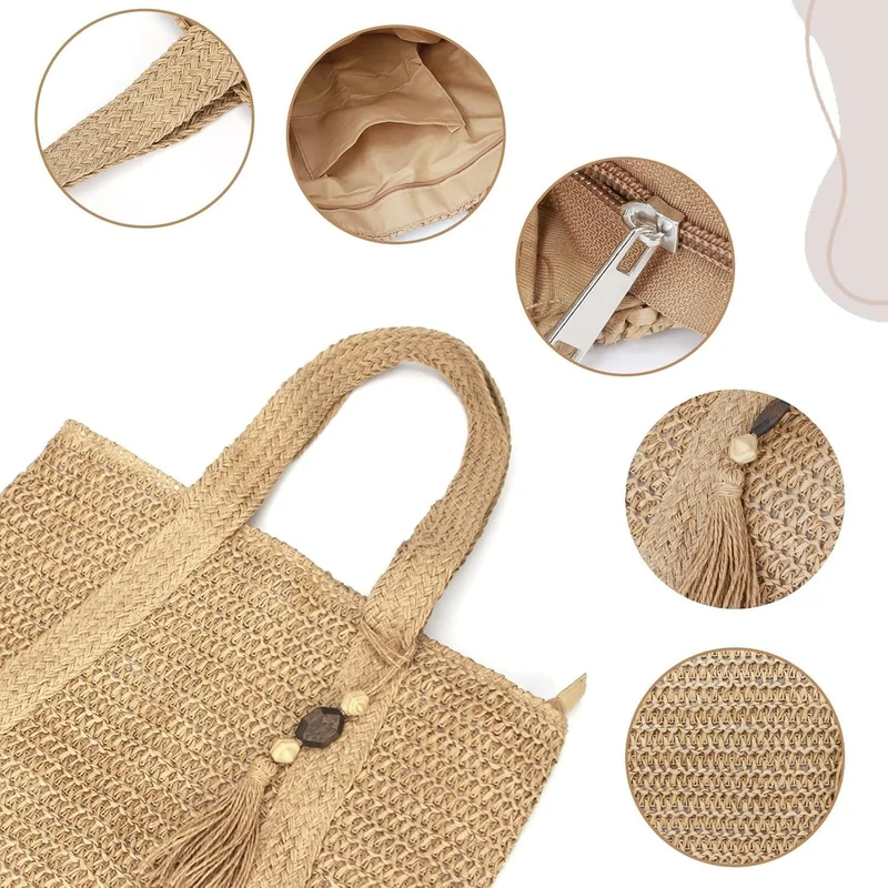 Geräumige und stilvolle Strandtasche Skanto