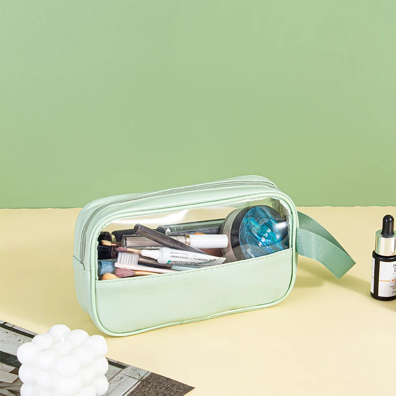 Kosmetiktasche mit transparenten Fächern Skanto