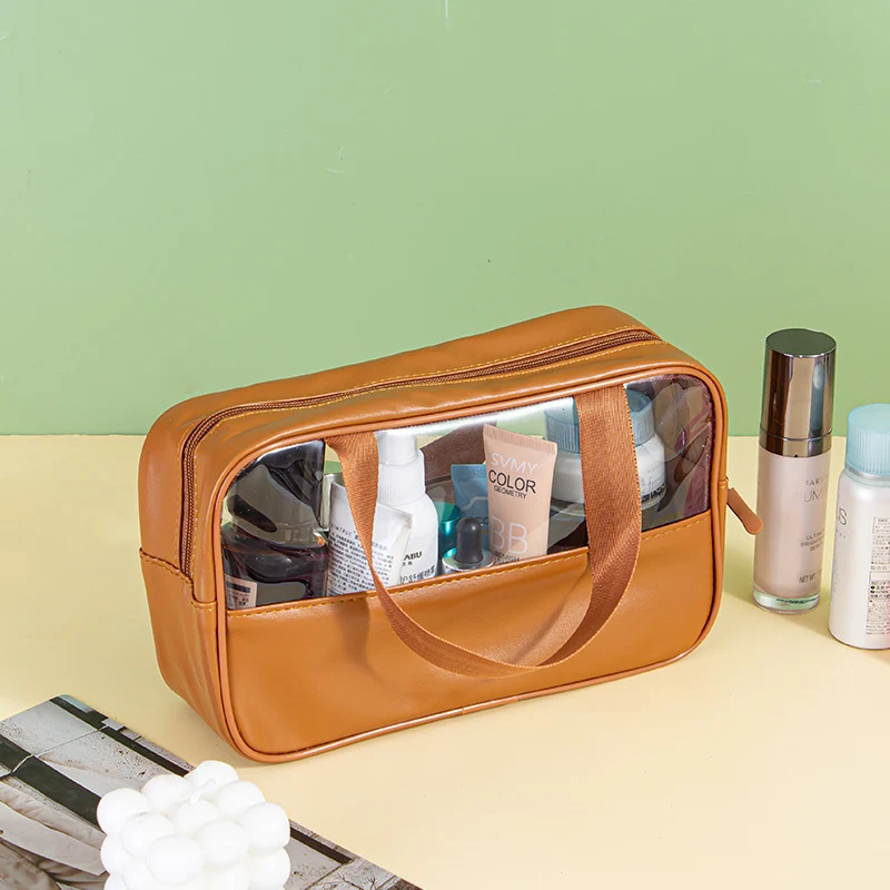 Kosmetiktasche mit transparenten Fächern Skanto