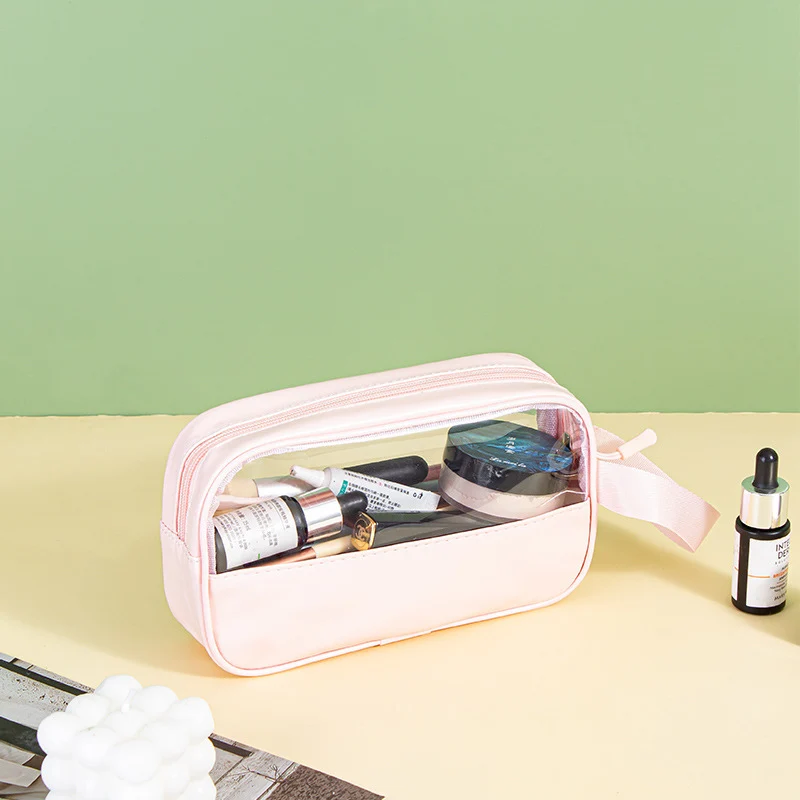 Kosmetiktasche mit transparenten Fächern Skanto