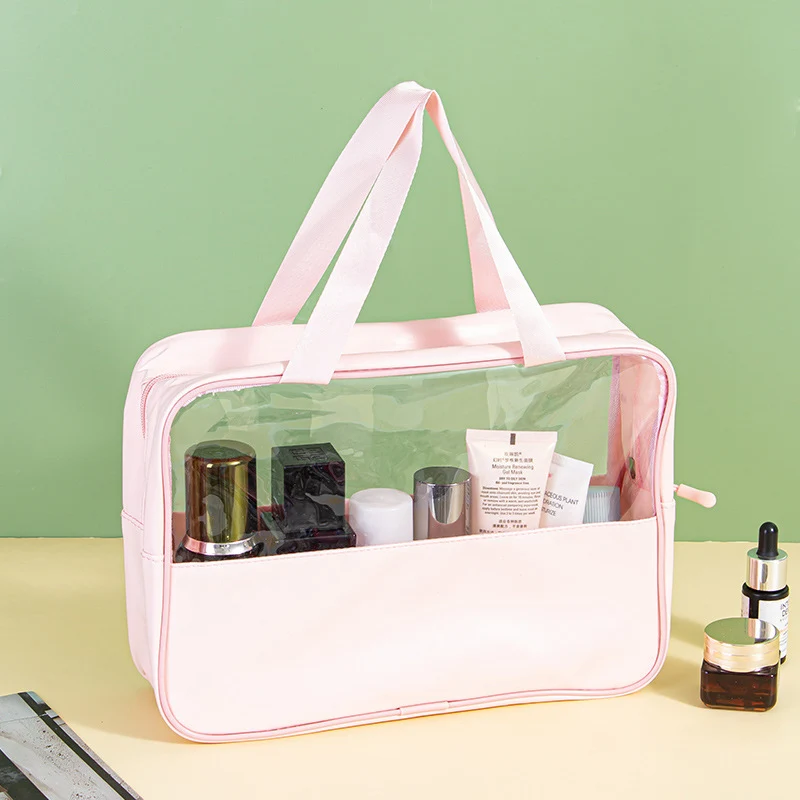 Kosmetiktasche mit transparenten Fächern Skanto