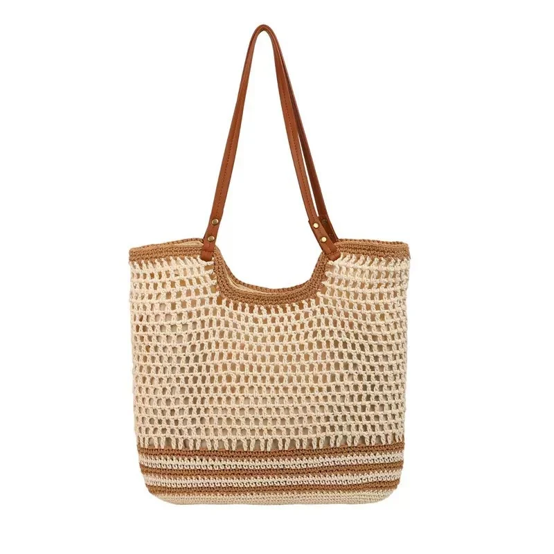 Handgewebte Strandtasche mit besonderen Details Skanto