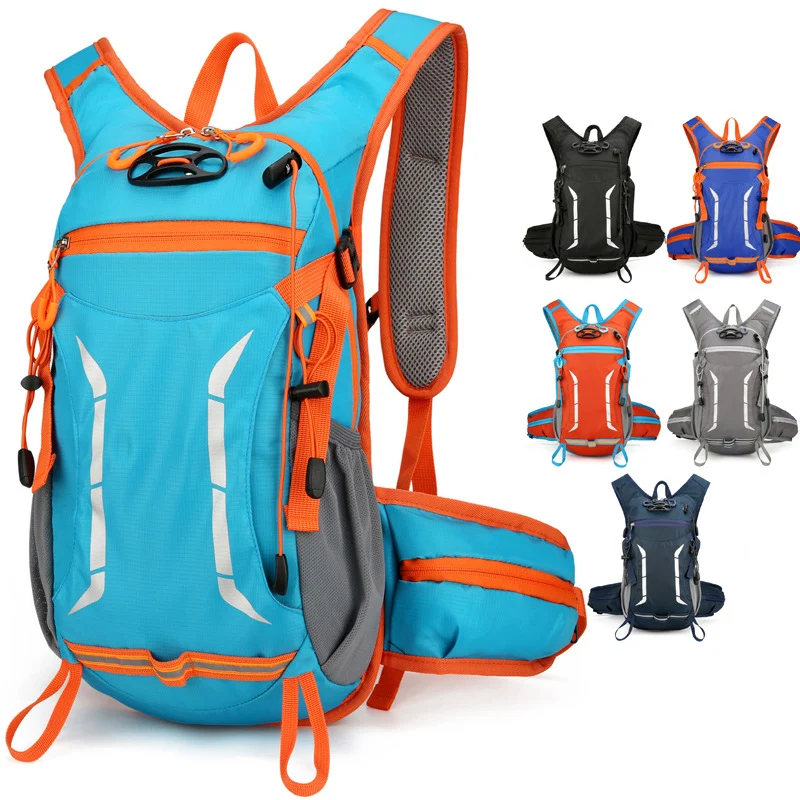 Leichter Unisex Trailrunning-Trinkrucksack mit Hüftgurttaschen, Trinkblasenfach und atmungsaktivem Rückenpolster Skanto