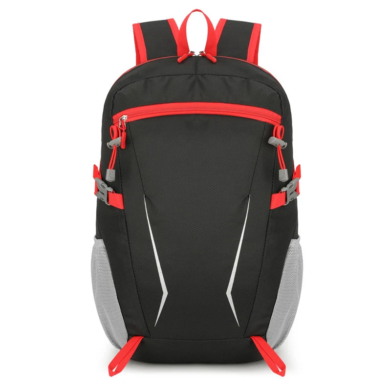 Leichter Unisex Tagesrucksack mit reflektierenden Einsätzen, gepolstertem Rücken und seitlichen Netztaschen Skanto