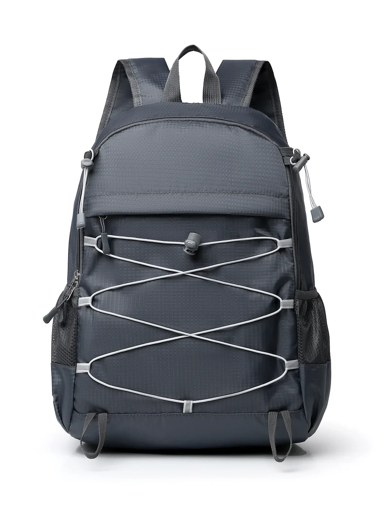 Leichter Unisex Outdoor-Rucksack mit elastischem Spanngurt und seitlichen Netztaschen Skanto