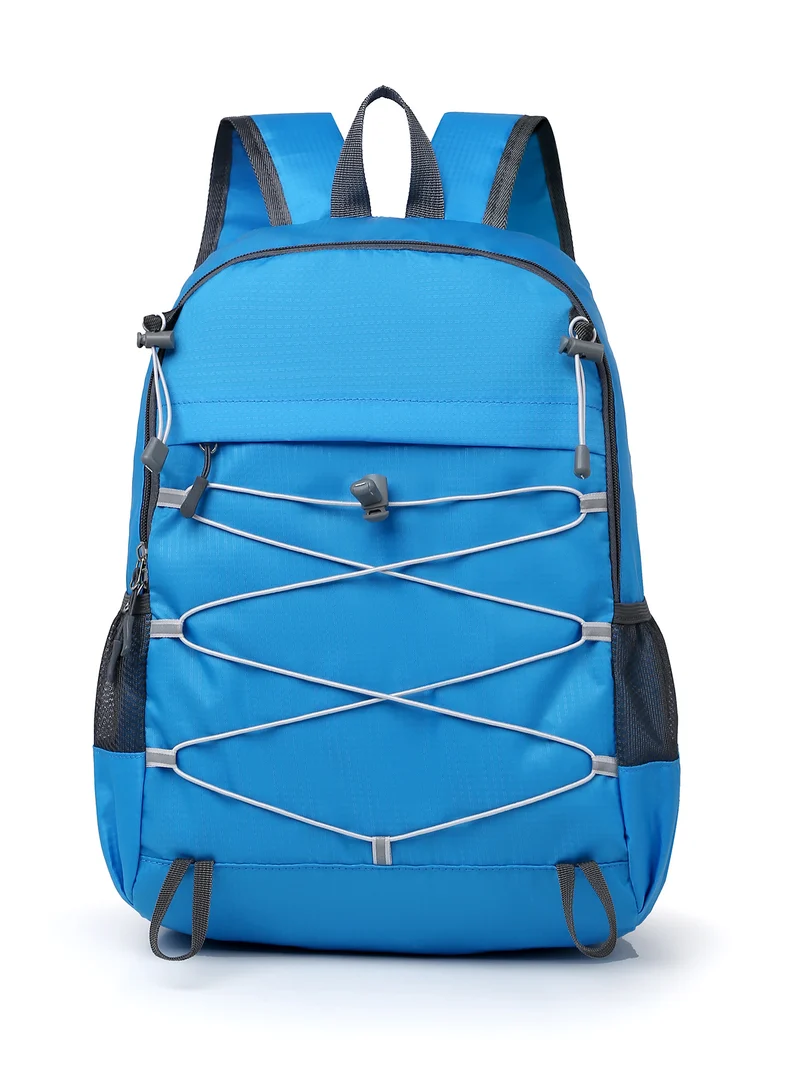 Leichter Unisex Outdoor-Rucksack mit elastischem Spanngurt und seitlichen Netztaschen Skanto