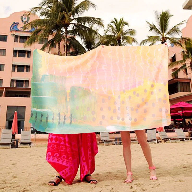 Stranddecke mit kreativem Kunst-Design Skanto