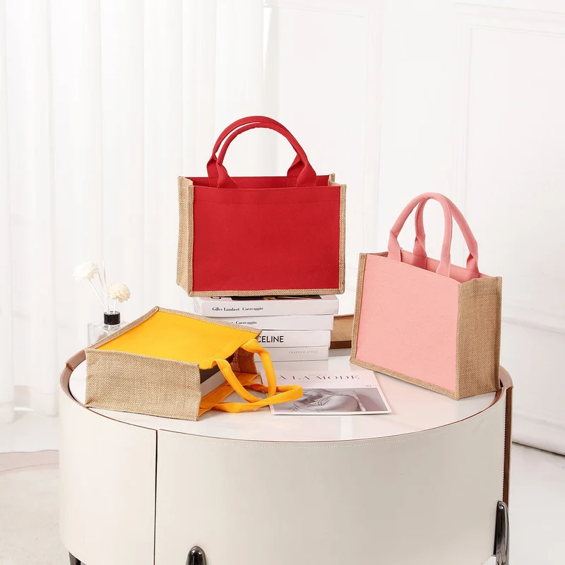 Geräumige Jutetasche mit verstärkten Griffen Skanto
