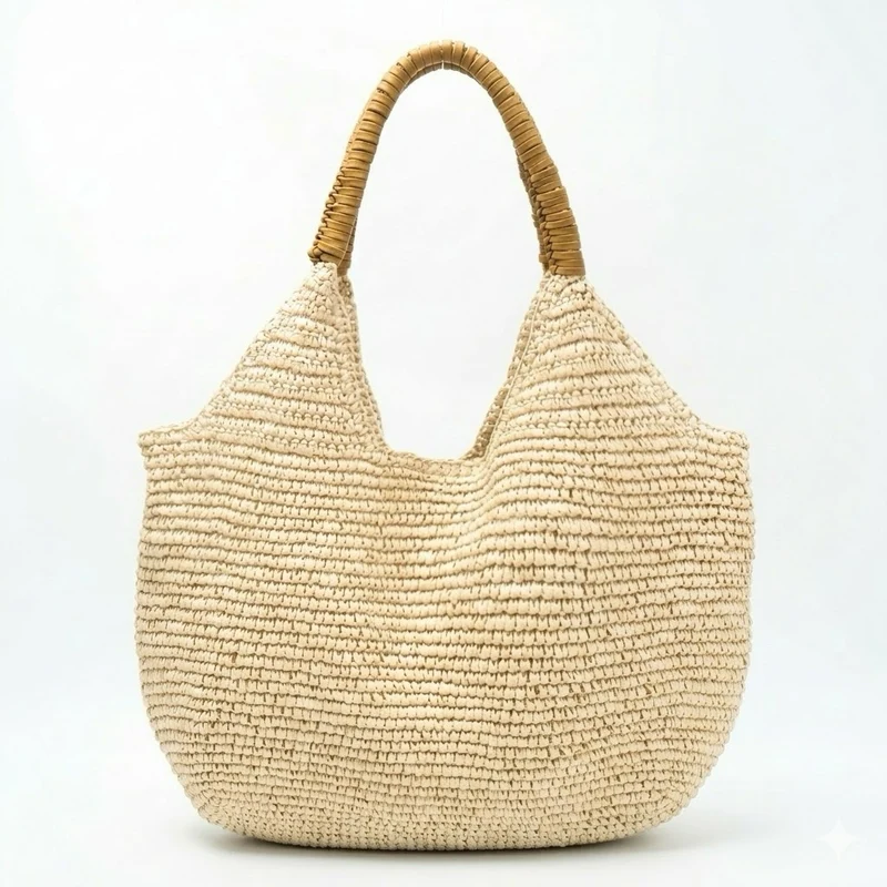 Handgewebte Einkaufs- und Strandtasche Skanto