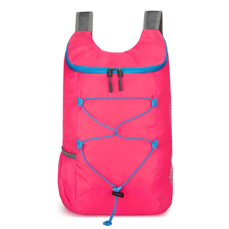 Faltbarer, leichter Damen-Tagesrucksack mit elastischem Front-Bungee und seitlichen Netztaschen Skanto