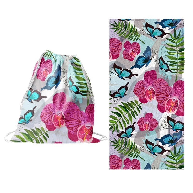 Sportliche Tragetasche mit Blumenmuster Skanto