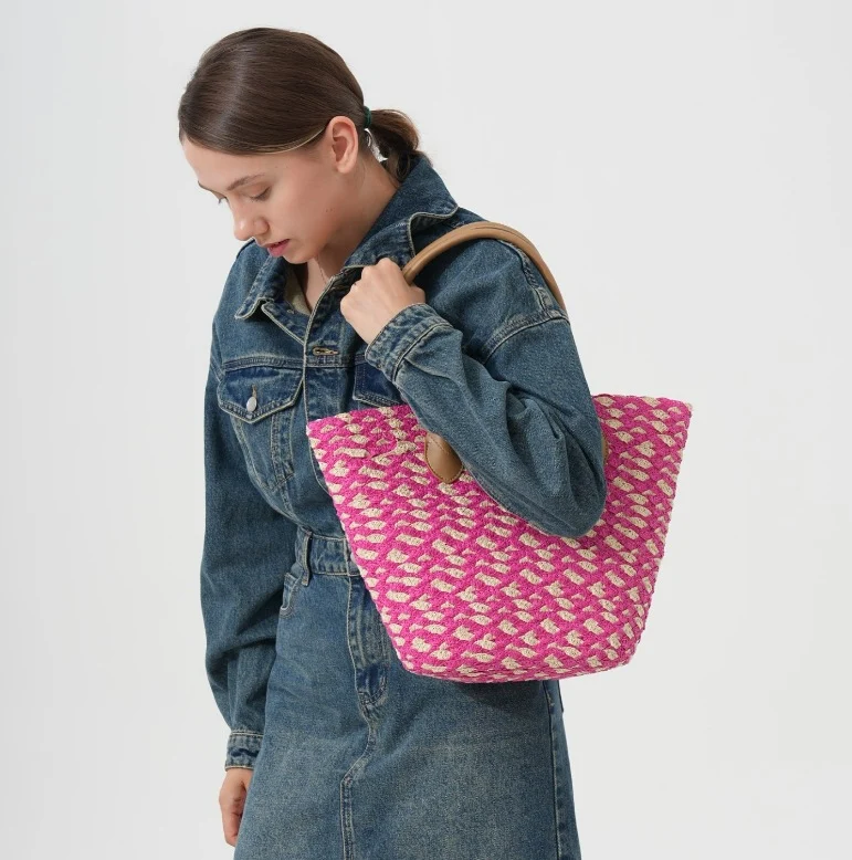 Geometrische Strandtasche Skanto