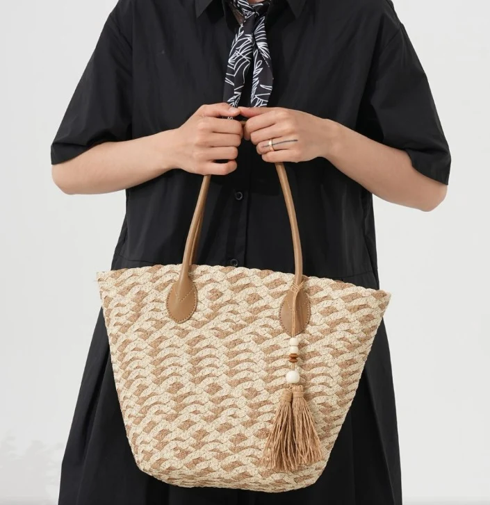 Geometrische Strandtasche Skanto