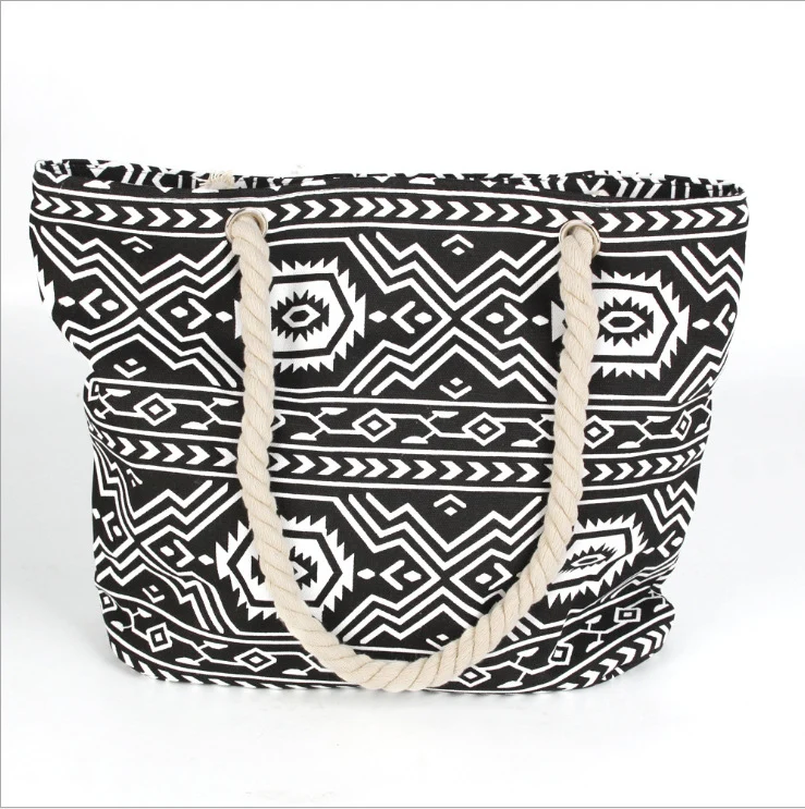 Strandtasche mit Ethno-Muster Skanto