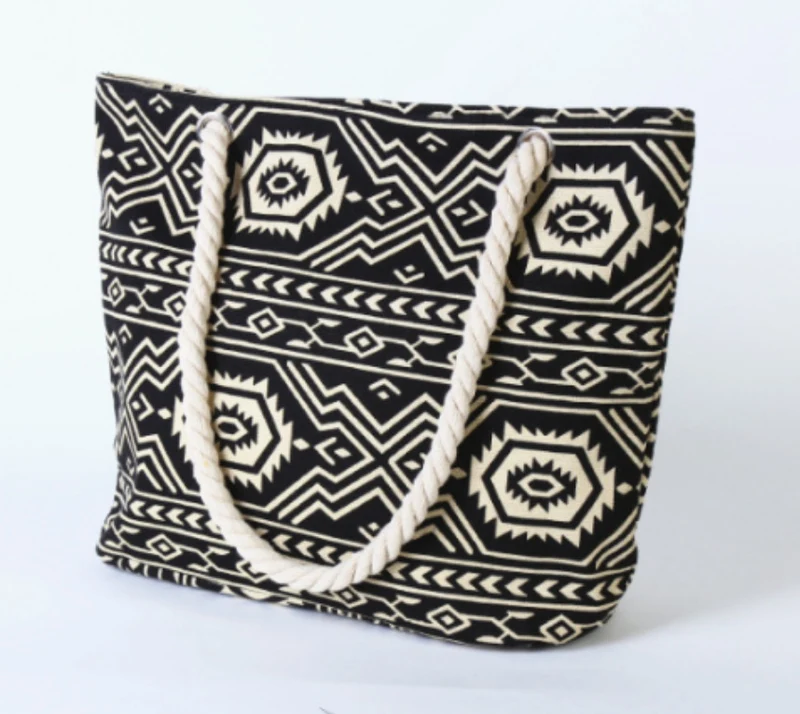 Strandtasche mit Ethno-Muster Skanto
