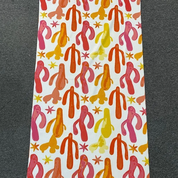 Strandtuch mit tropischem Flamingo-Design Skanto