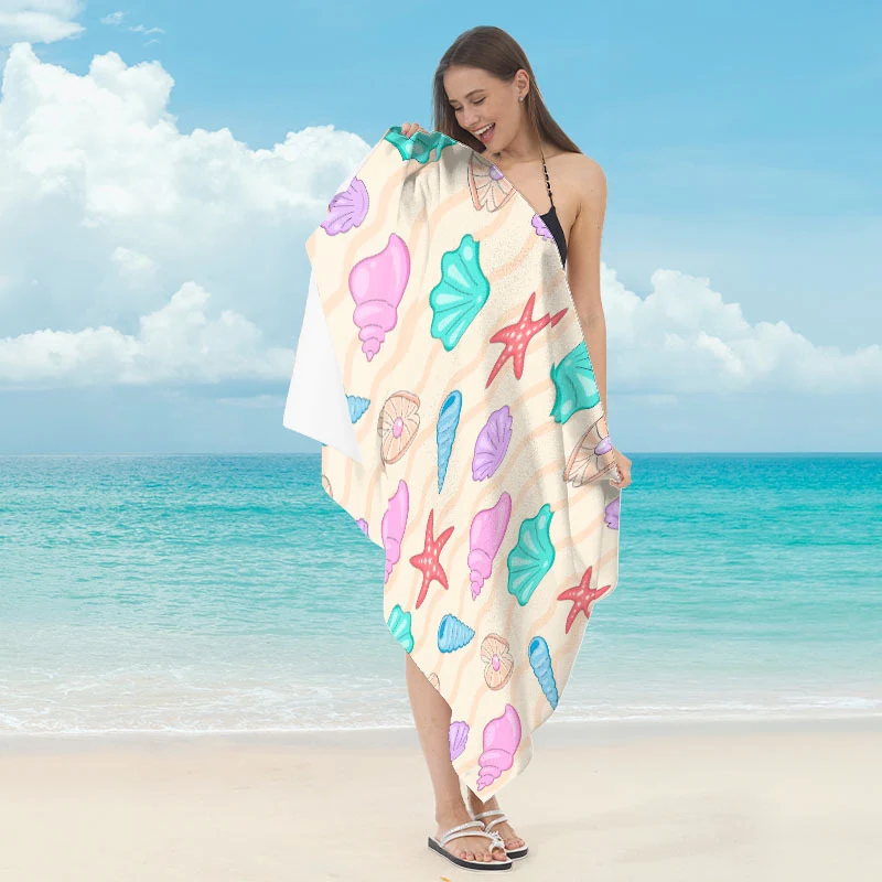 Strandtuch mit maritimem Sternmotiv Skanto