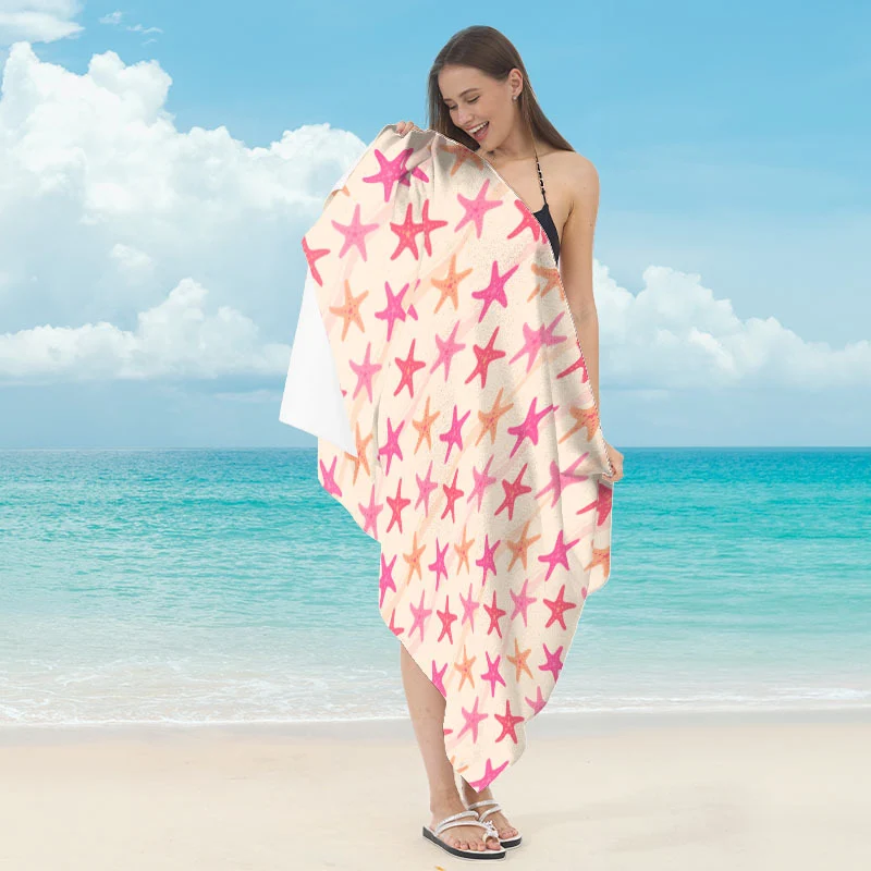 Strandtuch mit maritimem Sternmotiv Skanto