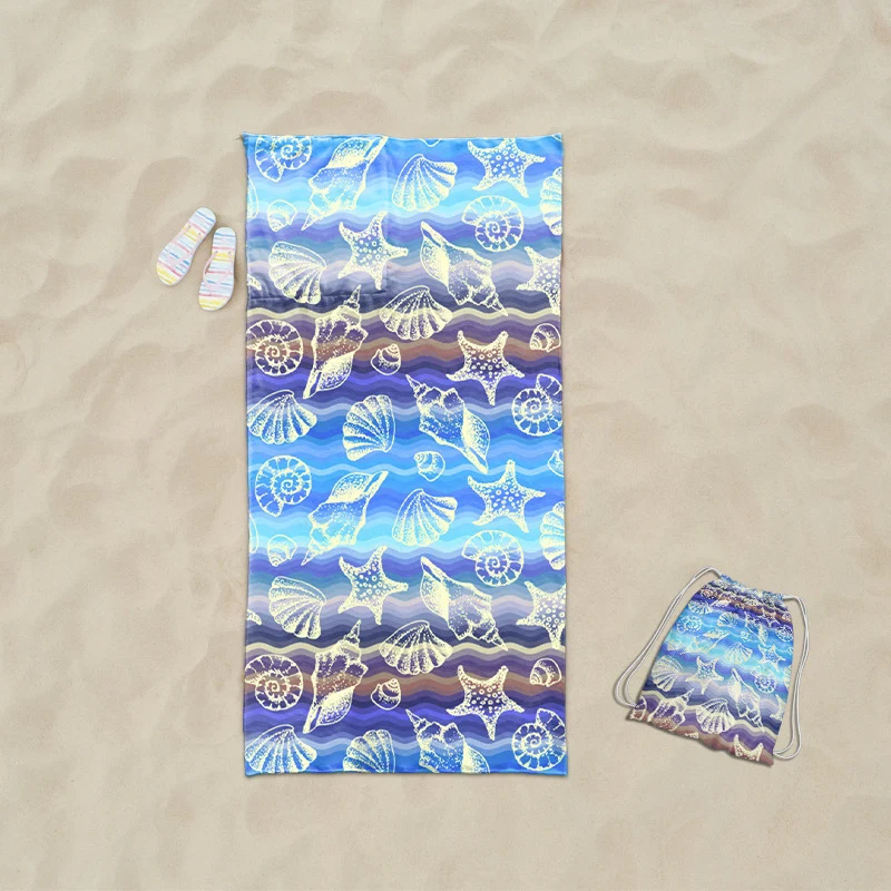 Praktisches Strandtuch mit integrierter Tragetasche Design Skanto