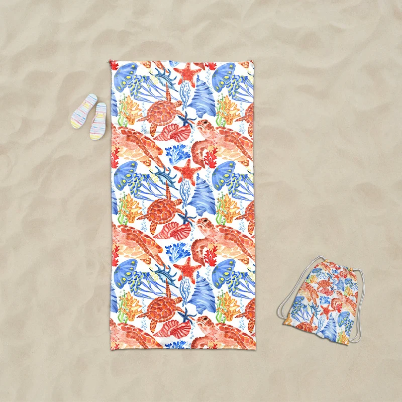 Praktisches Strandtuch mit integrierter Tragetasche Design Skanto