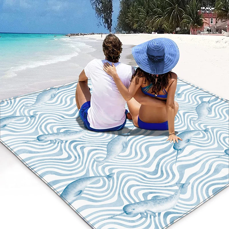 Picknickdecke im maritimen Design Skanto