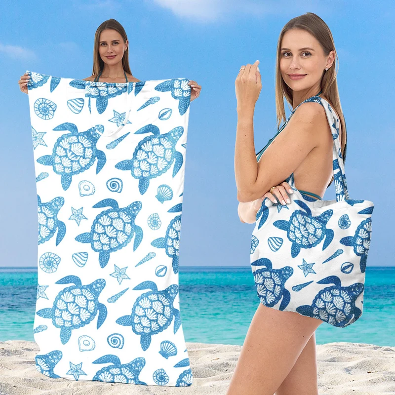 Multifunktionales Strandtuch und Tragetasche Skanto