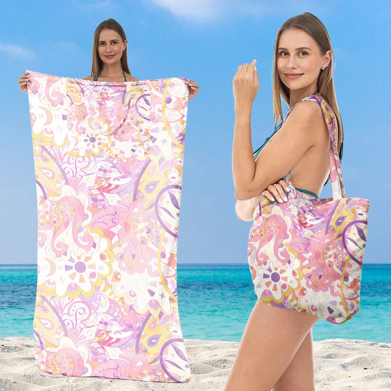 Multifunktionales Strandtuch und Tragetasche Skanto