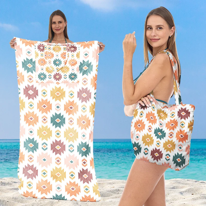 Multifunktionales Strandtuch mit Tragetasche Skanto