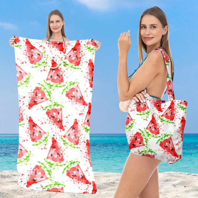 Multifunktionales Strandtuch mit integrierter Tragetasche Skanto