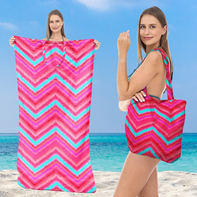 Multifunktionales Strandtuch mit integrierter Tragetasche Skanto