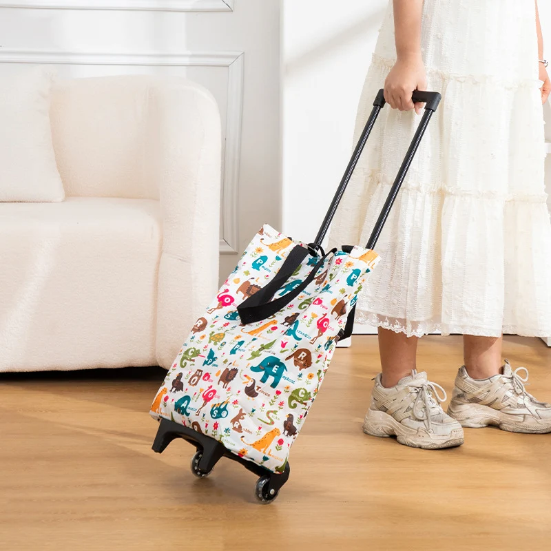 Praktische Rolltasche mit Blumenmuster Skanto