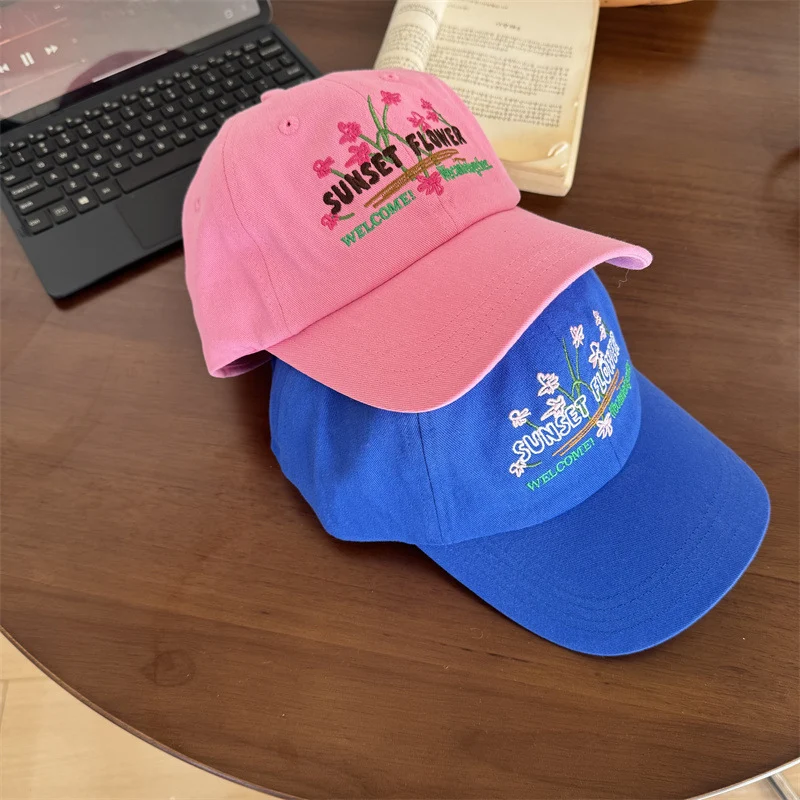 Bestickte Blumen-Baseballkappe für Damen Skanto