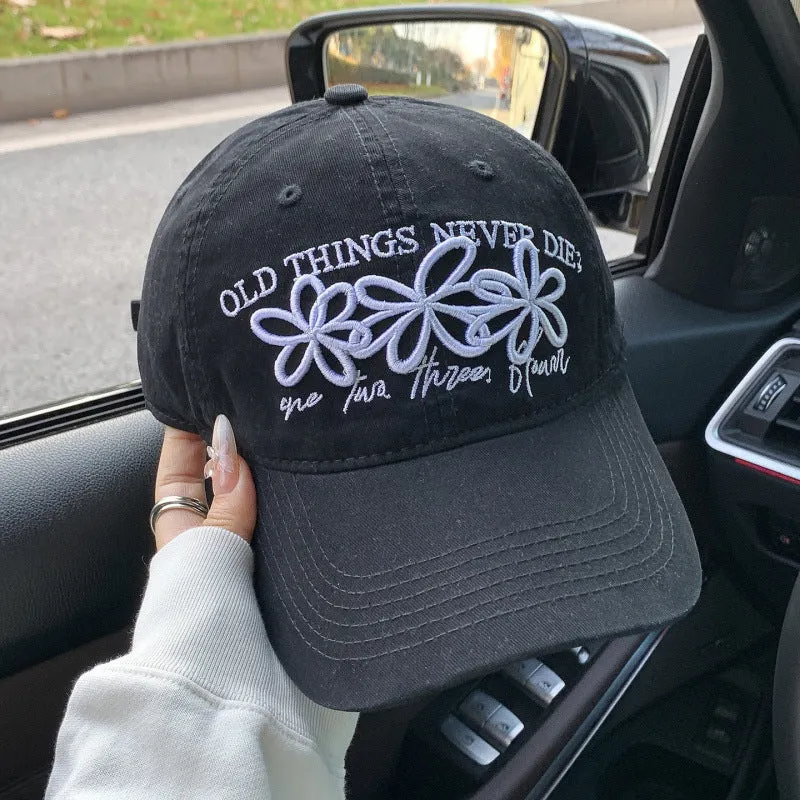 Damen Bestickte Denim-Kappe Skanto