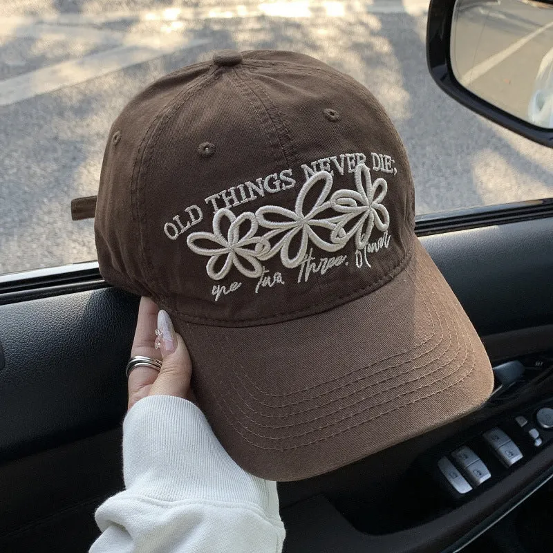Damen Bestickte Denim-Kappe Skanto