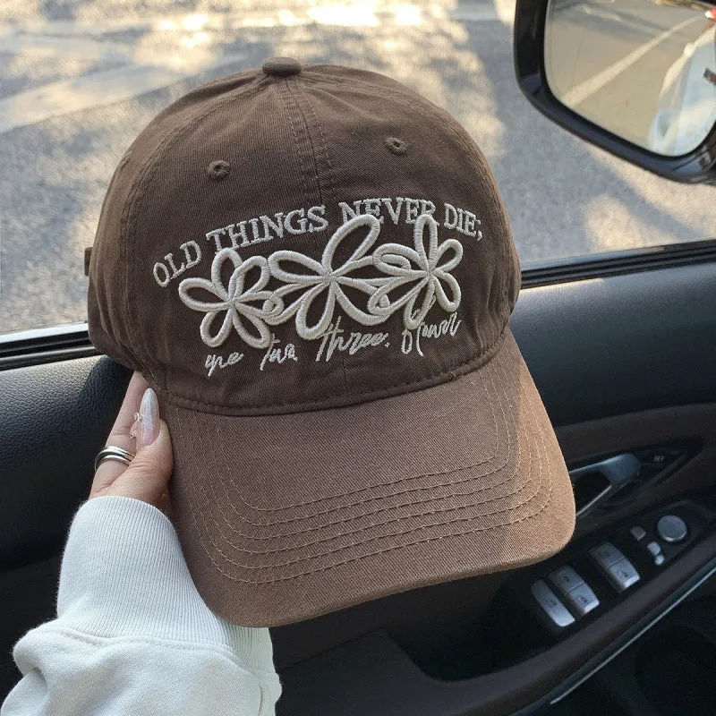 Damen Bestickte Denim-Kappe Skanto