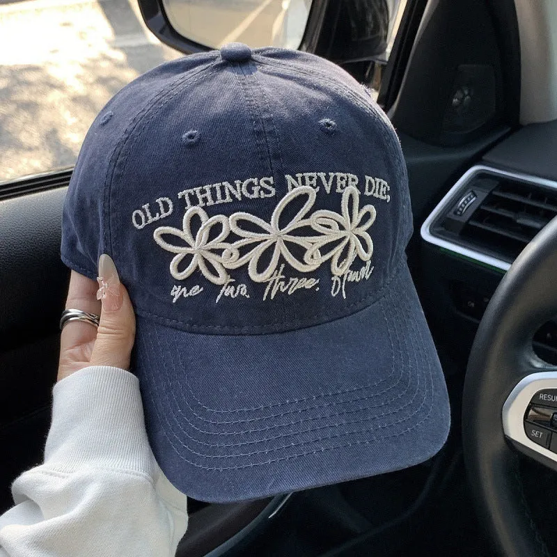 Damen Bestickte Denim-Kappe Skanto