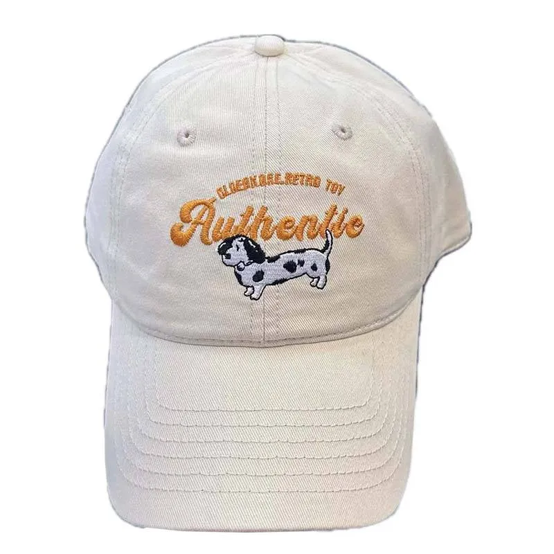 Bestickte Kuhmuster-Baseballkappe für Damen Skanto