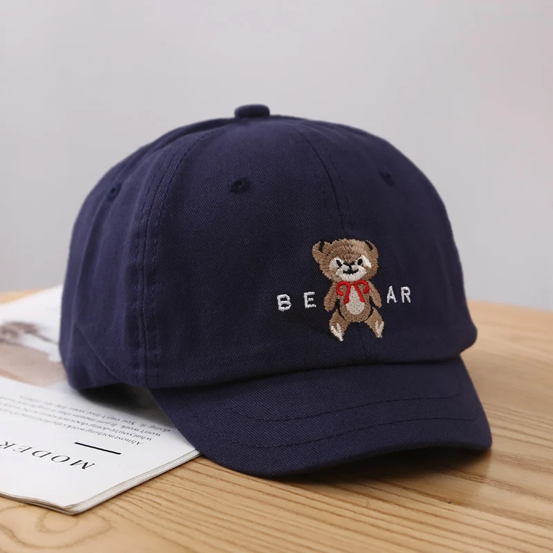 Damen Süße Baseballkappe mit Bären-Stickerei Skanto