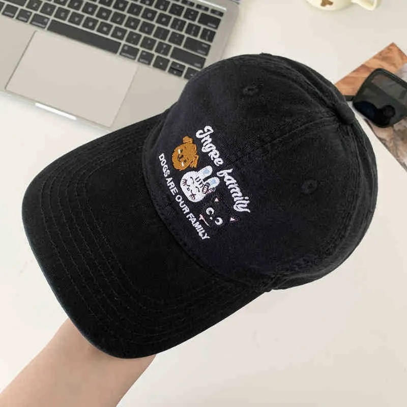 Damen Süße Baseballkappe mit Tier-Stickerei Skanto