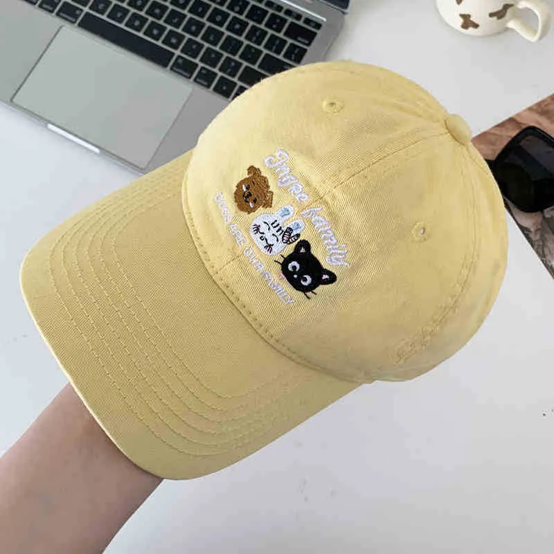Damen Süße Baseballkappe mit Tier-Stickerei Skanto