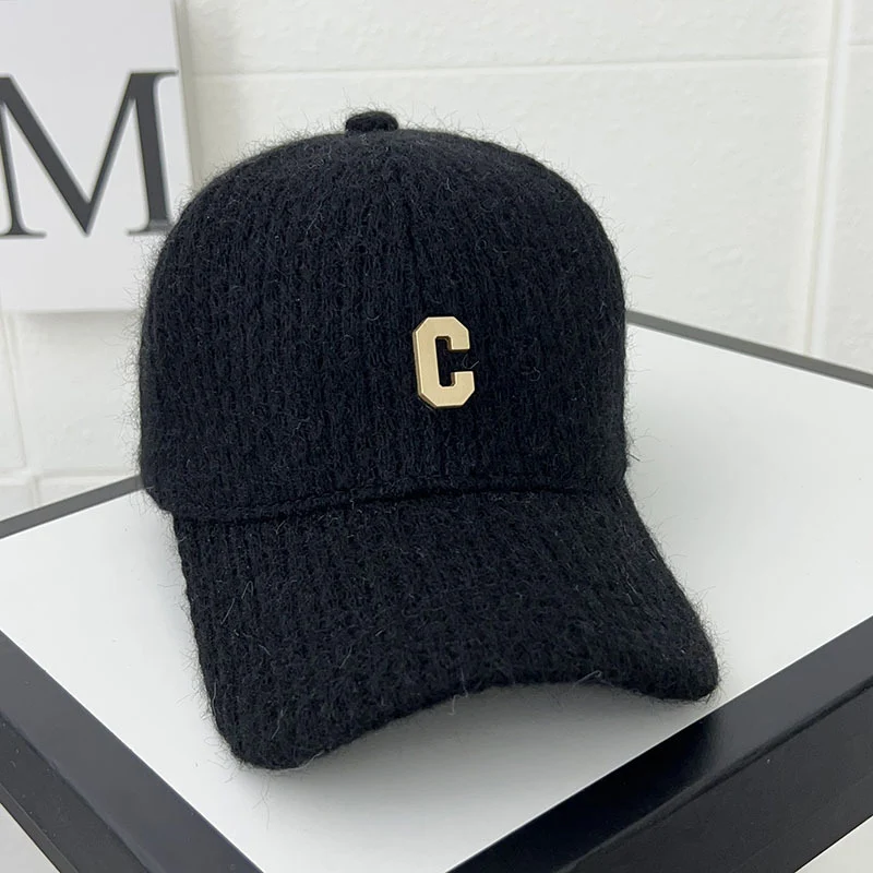 Damen Kuschelige Strick-Baseballkappe Skanto