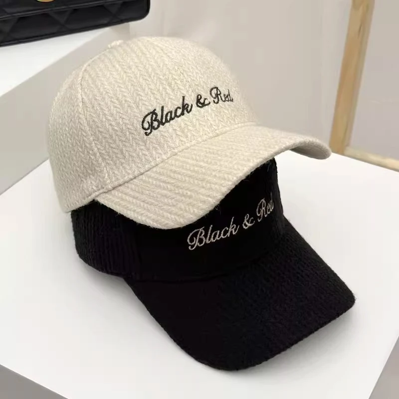 Damen Bestickte Lässige Strick-Baseballkappe Skanto