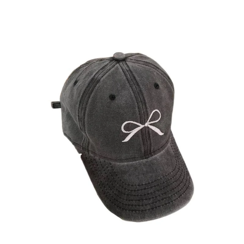 Damen Bestickte Verstellbare Baseball Cap mit Schleifendetail Skanto