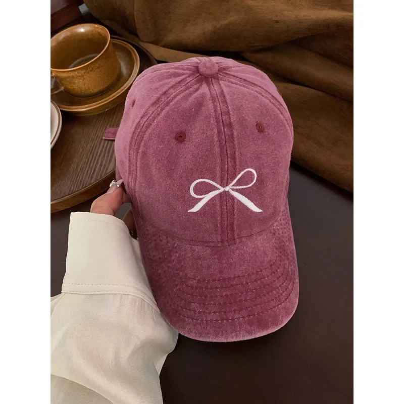 Damen Bestickte Verstellbare Baseball Cap mit Schleifendetail Skanto