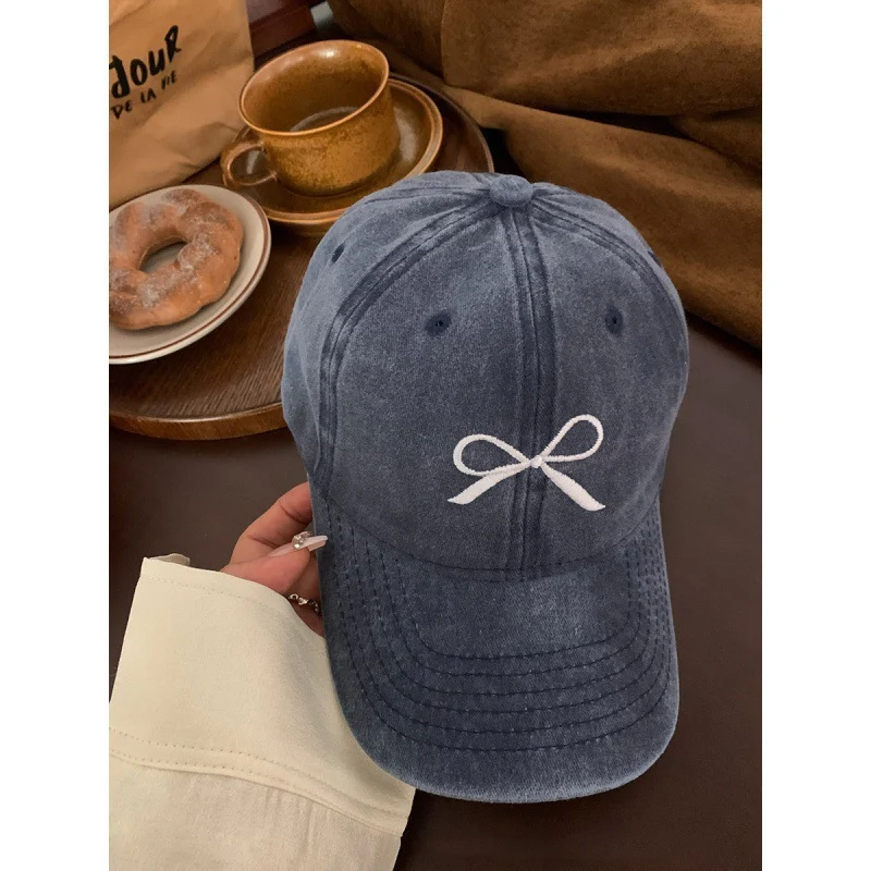 Damen Bestickte Verstellbare Baseball Cap mit Schleifendetail Skanto